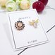 Wholesale Lot Zinc Alloy Metal Cute Bee Sunflower Shape Enamel Charms Fashion Earring Bracelet Making Pendants VGE185