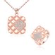 Wholesale Trendy Rose Gold CZ Jewelry Set TGGPJS090