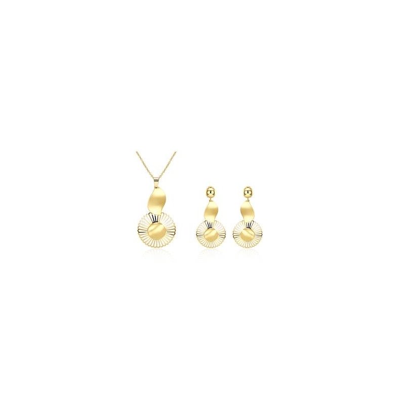 Wholesale Classic Gold Plant Jewelry Set TGGPJS133