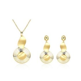 Wholesale Classic Gold Plant Jewelry Set TGGPJS133