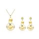 Wholesale Classic Gold Plant Jewelry Set TGGPJS133