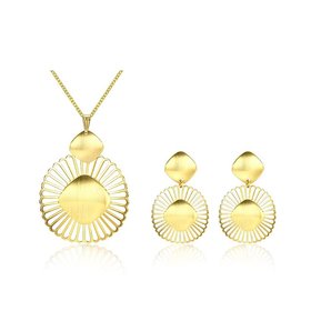 Wholesale Classic Gold Plant Jewelry Set TGGPJS157