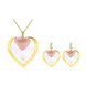 Wholesale Classic Gold Heart Jewelry Set TGGPJS165