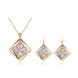 Wholesale Classic Gold Plant Jewelry Set TGGPJS188