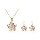 Wholesale Classic Gold Plant Jewelry Set TGGPJS196