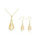 Wholesale Classic Gold Geometric Jewelry Set TGGPJS245