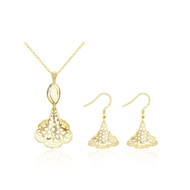 Wholesale Classic Gold Geometric Jewelry Set TGGPJS248