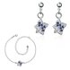 Wholesale Trendy Silver Plant CZ Jewelry Set TGSPJS403