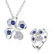 Wholesale Trendy Silver Plant Glass Jewelry Set TGSPJS427