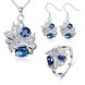 Wholesale Trendy Silver Plant Glass Jewelry Set TGSPJS480