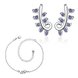 Wholesale Trendy Silver Plant CZ Jewelry Set TGSPJS504