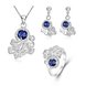 Wholesale Classic Silver Plant CZ Jewelry Set TGSPJS727