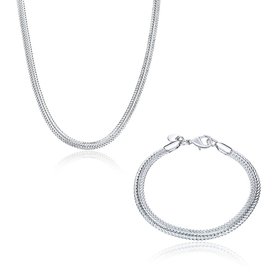 Wholesale Trendy Silver Round Jewelry Set TGSPJS121