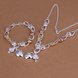 Wholesale Romantic Silver Heart Jewelry Set TGSPJS297