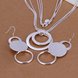 Wholesale Romantic Silver Round Jewelry Set TGSPJS310