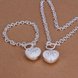 Wholesale Trendy Silver Heart Jewelry Set TGSPJS314