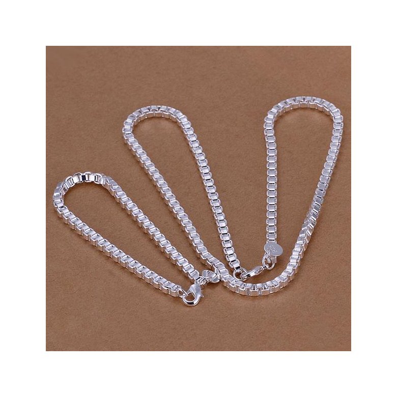 Wholesale Trendy Silver Round Jewelry Set TGSPJS318
