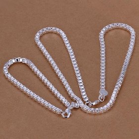 Wholesale Trendy Silver Round Jewelry Set TGSPJS318