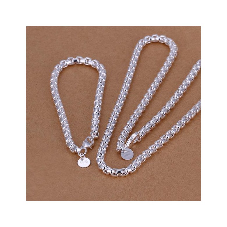 Wholesale Trendy Silver Round Jewelry Set TGSPJS353