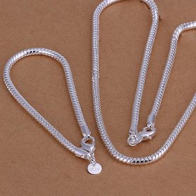 Wholesale Classic Silver Round Jewelry Set TGSPJS377