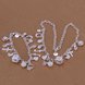 Wholesale Romantic Silver Moon Crystal Jewelry Set TGSPJS389