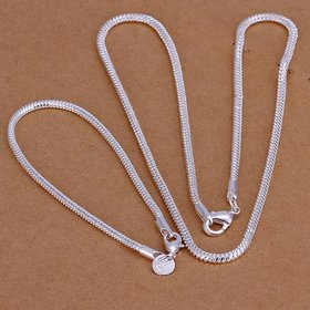 Wholesale Trendy Silver Round Jewelry Set TGSPJS393