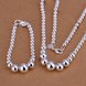 Wholesale Classic Silver Ball Jewelry Set TGSPJS405