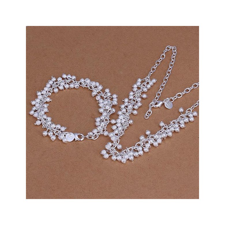 Wholesale Trendy Silver Ball Jewelry Set TGSPJS482