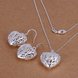 Wholesale Trendy Silver Heart Jewelry Set TGSPJS487
