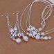 Wholesale Classic Silver Round Jewelry Set TGSPJS521
