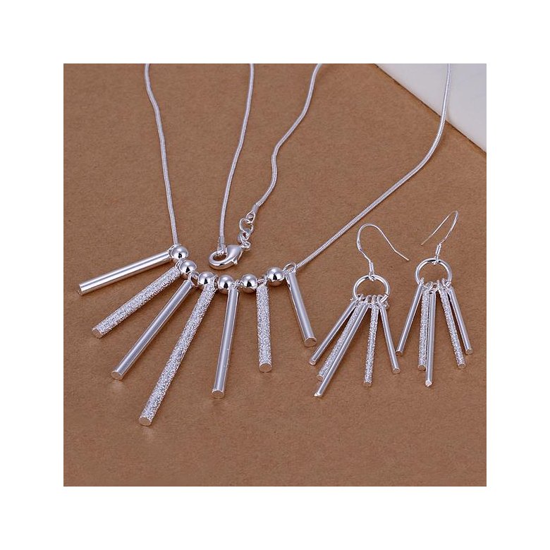 Wholesale Trendy Silver Round Jewelry Set TGSPJS605