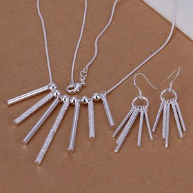 Wholesale Trendy Silver Round Jewelry Set TGSPJS605