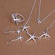 Wholesale Trendy Silver Star Jewelry Set TGSPJS636
