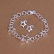 Wholesale Romantic Silver Star Jewelry Set TGSPJS639