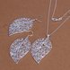 Wholesale Classic Silver Plant Jewelry Set TGSPJS647