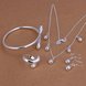 Wholesale Trendy Silver Water Drop Jewelry Set TGSPJS710