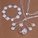 Wholesale Trendy Silver Plant Jewelry Set TGSPJS779