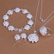 Wholesale Trendy Silver Plant Jewelry Set TGSPJS784