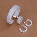 Wholesale Romantic Silver Round Jewelry Set TGSPJS790
