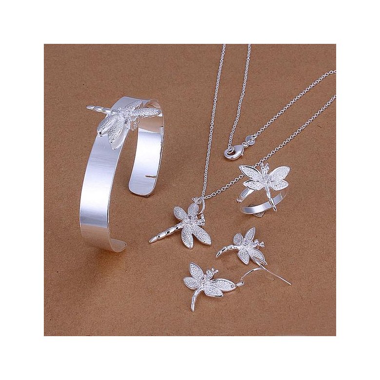 Wholesale Trendy Silver Insect Jewelry Set TGSPJS793