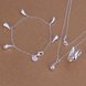 Wholesale Trendy Silver Water Drop Jewelry Set TGSPJS044