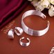 Wholesale Romantic Silver Round Jewelry Set TGSPJS056