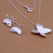 Wholesale Trendy Silver Insect Crystal Jewelry Set TGSPJS128