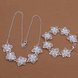 Wholesale Romantic Silver Plant Jewelry Set TGSPJS271