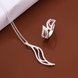 Wholesale Romantic Silver Plant Crystal Jewelry Set TGSPJS370