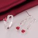 Wholesale Trendy Silver Round Crystal Jewelry Set TGSPJS198