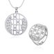 Wholesale Classic Silver Round Crystal Jewelry Set TGSPJS282