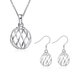 Wholesale Romantic Silver Round Jewelry Set TGSPJS379