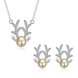 Wholesale Trendy Silver Animal CZ Jewelry Set TGSPJS518