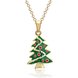 Wholesale Trendy 14k Gold Christmas tree necklace Cross-Border Hot Necklace Jewelry Hot Sale Christmas's gift jewelry  TGGPN500